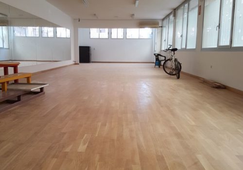 sala de usos múltiples de parquet